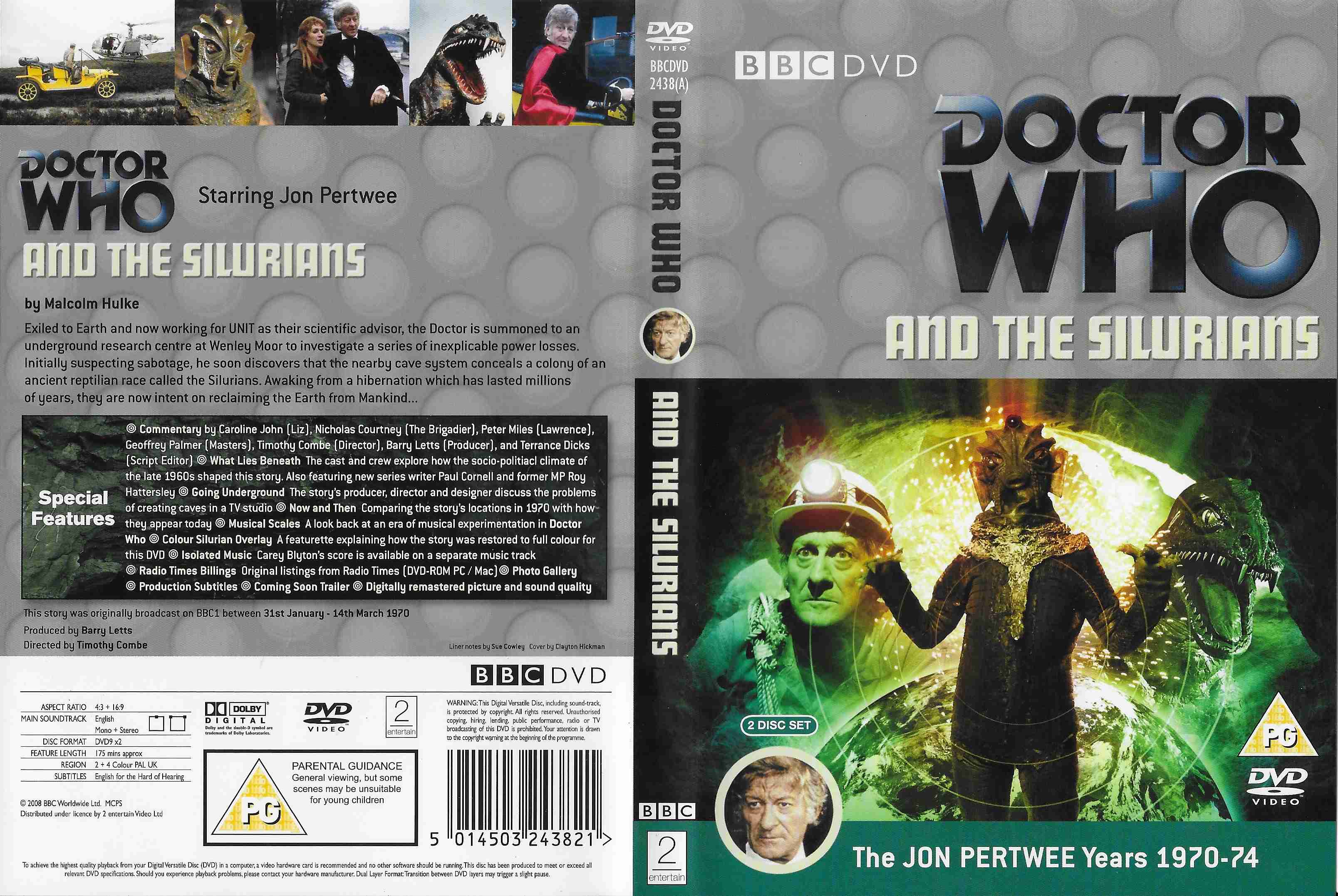 Picture of BBCDVD 2438A Doctor Who - The Silurians by artist Malcolm Hulke from the BBC records and Tapes library